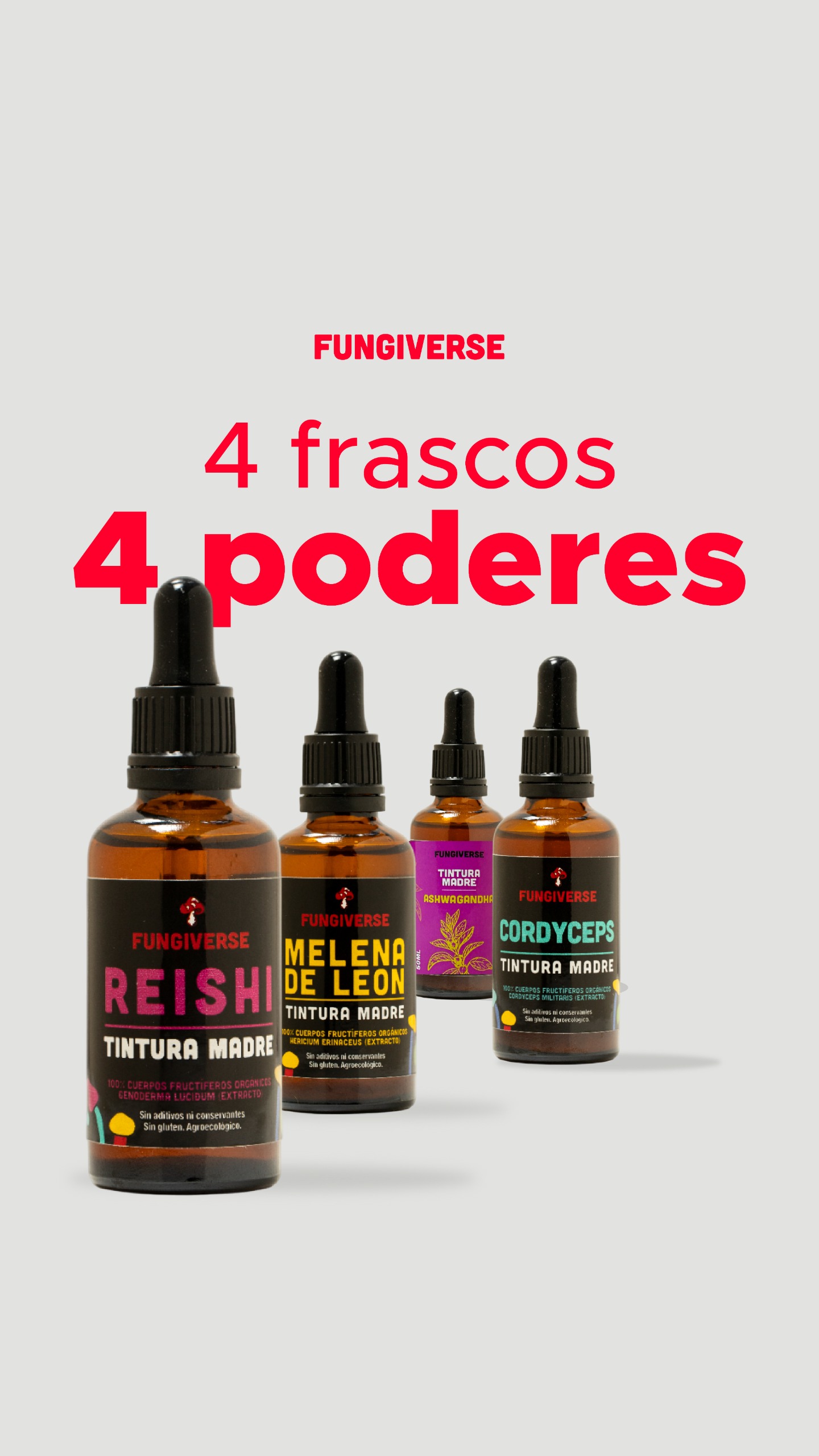 4 FRASCOS 4 PODERES